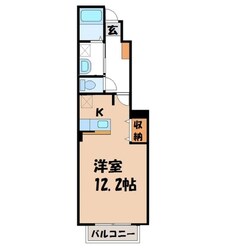 宇都宮大学陽東キャンパス駅 徒歩27分 1階の物件間取画像